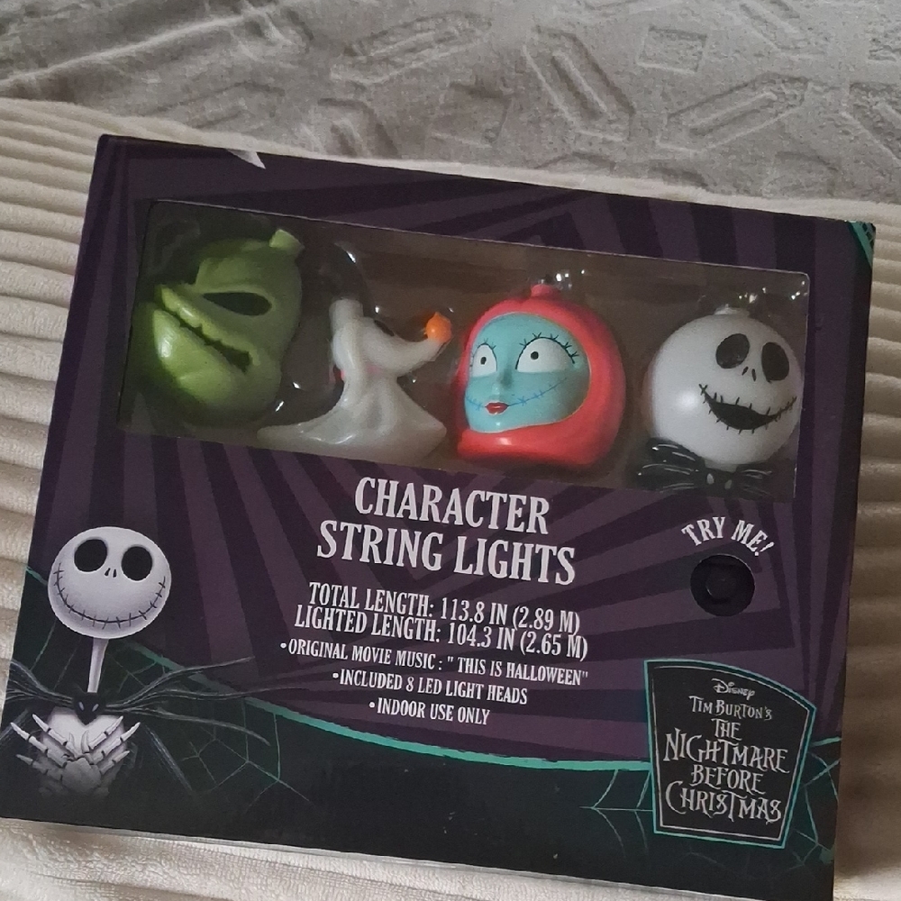 Disney Black and White Character String Lights